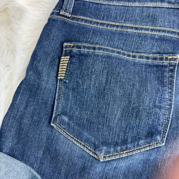 PAIGE Jimmy Jimmy Cuffed Denim Jean Shorts Maribel Destructed Wash Sz 25 - Picture 4 of 10